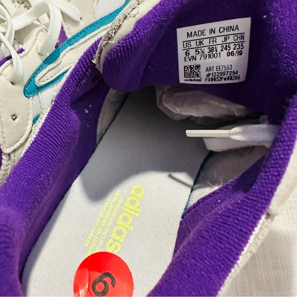 NEW Youth/Big kid’sSneakers Shoes Size 6 Adidas EE7553 Yung 96 Chasm J white